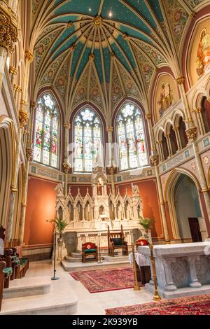 SAVANNAH, Etats-Unis - 22 JUILLET 2010 : intérieur de l'église Saint-Jean-Baptiste à Savannah, Etats-Unis. L'Église est une église afro-américaine organisée par Banque D'Images