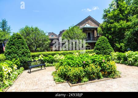 THEODORE, Etats-Unis - 18 JUILLET 2013: Visitez les jardins de Bellingraths et la maison à Theodore, Etats-Unis. Le jardin a été construit en 1917 par Walter Bellingrath. Banque D'Images