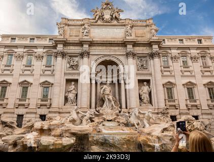 Rome, Italie. 16th septembre 2022. Fontaine de Trévi (image de crédit: © Mark Avery/ZUMA Press Wire) Banque D'Images