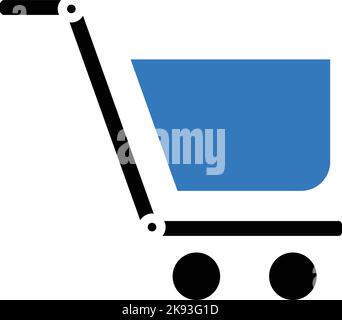 Panier chariot chariot icône shopping Illustration de Vecteur