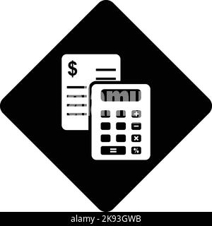 Icône calculer l'éducation de la calculatrice Illustration de Vecteur