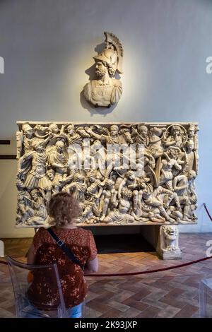 Rome, Italie. 22nd septembre 2022. Sculpture, Museo Nazionale Romano, Palazzo Altemps, palais de 15th siècles abritant des œuvres d'art de la Renaissance et des sculptures grecques et romaines. (Image de crédit : © Mark Avery/ZUMA Press Wire) Banque D'Images