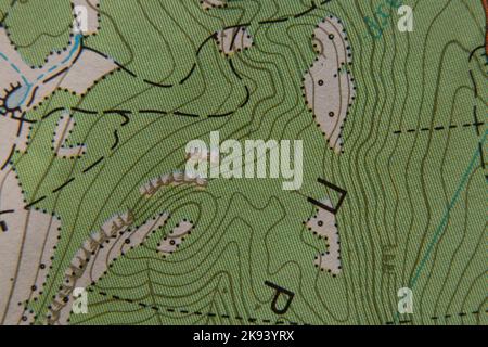 carte géologique pour la formation en arrière-plan Banque D'Images