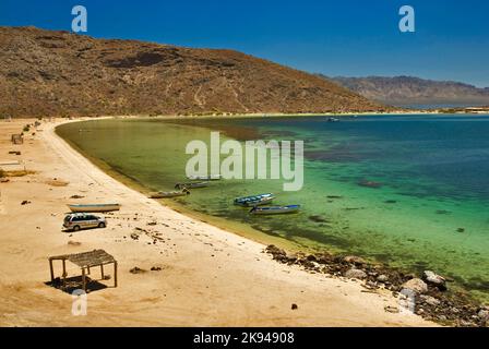 Playa El Burro à Bahia Concepcion, Baja California Sur, Mexique Banque D'Images