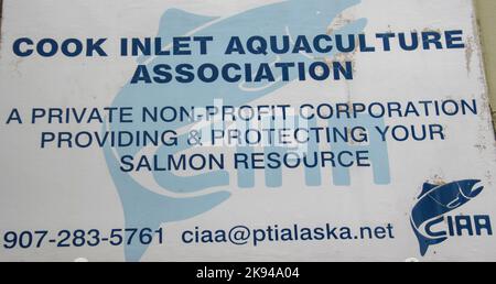 Cook Inlet Aquaculture Association, Alaska Banque D'Images