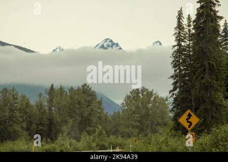 Moose Pass, Kenai Peninsula Borough, Alaska Banque D'Images