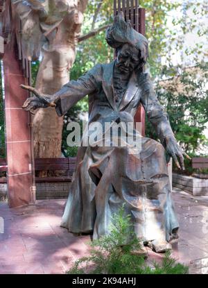 Statue de Franz Liszt de Marton László 1986, photographiée à Liszt Ferenc tér, Terézváros, Budapest, Hongrie Banque D'Images