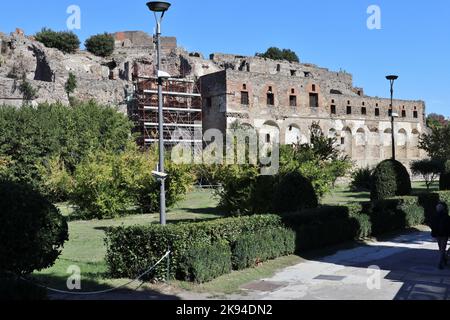 Pompei - Scorcio panoramico dei ruderi da Viale delle Ginestre Banque D'Images