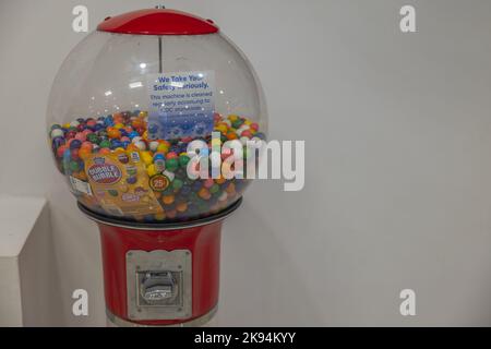 Vue panoramique de la machine automatique à bulles d'air. ÉTATS-UNIS. New York. Banque D'Images