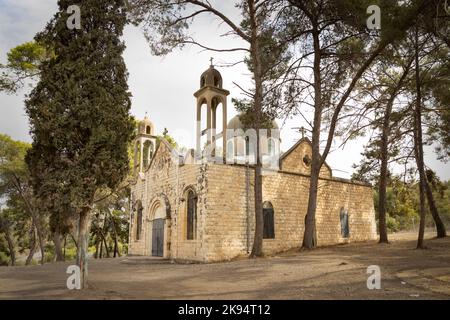 Église catholique grecque de Saint-Jacques, Galilée, Israël Banque D'Images