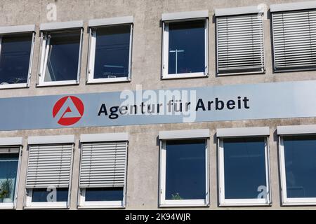 Agence de l'emploi à Schwerin Banque D'Images
