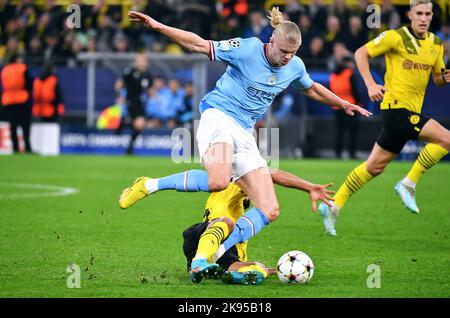 Ligue des champions de l'UEFA, signal Iduna Park Dortmund, Bor. Dortmund contre Manchester City ; Banque D'Images