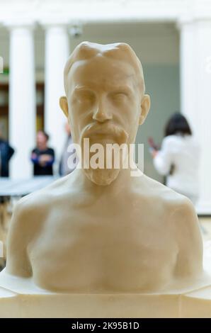 Irlande Eire Dublin City Gallery The Hugh Lane Marble Bust George Bernard Shaw 1906 dramaturge par Auguste Rodin 1840 - 1917 fait de la sculpture Meudon Banque D'Images