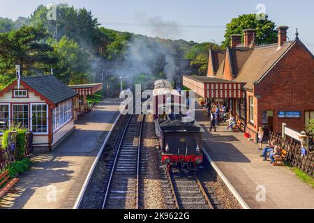 North Norfolk Railway, Weybourne, Norfolk, Angleterre, Royaume-Uni Banque D'Images