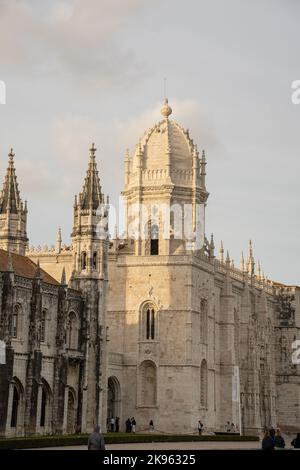 Vue aérienne du monastère de Jeronimos à Lisbonne Banque D'Images