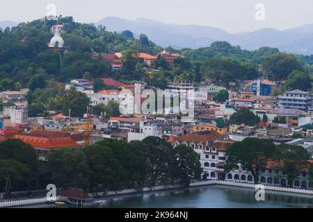 Belle vue de Kandy au Sri Lanka Banque D'Images