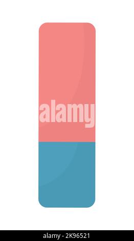 Gomme objet vectoriel de couleur semi-plat Illustration de Vecteur