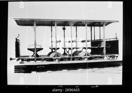 La compagnie de tramway du sud de Stockholm, SSB Open Horse tram. Banque D'Images