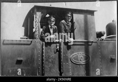 Norsholm - Västervik - Hultsfreds Railways, NVHJ Lok 10. Banque D'Images