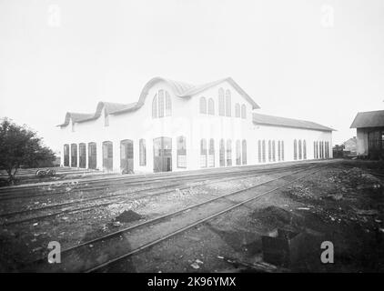 Norsholm - Västervik - Hultsfreds Railways, atelier NVHJ. Banque D'Images