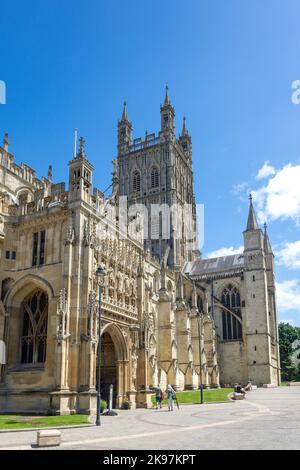 Cathédrale de Gloucester, Gloucester, Gloucestershire, Angleterre, Royaume-Uni Banque D'Images