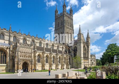 Cathédrale de Gloucester, Gloucester, Gloucestershire, Angleterre, Royaume-Uni Banque D'Images