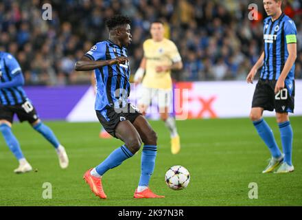 Brugge , Belgique . 26/10/2022, Abakar Sylla (94) du Club Brugge photographié lors d'un match de football entre le Club Brugge KV et le FC Porto au cours de la cinquième rencontre du groupe B dans la Ligue des champions de l'UEFA pour la saison 2022-2023 , le mercredi 26 octobre 2022 à Brugge , Belgique . PHOTO DAVID CATRY | SPORTPIX Banque D'Images