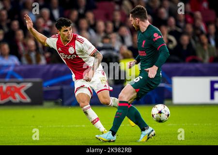 AMSTERDAM, PAYS-BAS - OCTOBRE 26 : Jorge Sanchez d'Ajax lors du match de la Ligue des champions de l'UEFA entre Ajax et le FC Liverpool à l'arène Johan Cruijff sur 26 octobre 2022 à Amsterdam, pays-Bas (photo d'Andre Weening/Orange Pictures) Banque D'Images