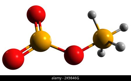 3D image de la formule squelettique de nitrate d'ammonium - structure chimique moléculaire de l'engrais à haute teneur en azote isolé sur fond blanc Banque D'Images