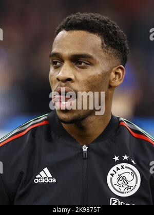 Amsterdam, pays-Bas. 26 octobre 2022 Amsterdam, pays-Bas. AMSTERDAM - Bois de Jurien d'Ajax lors du groupe de la Ligue des champions de l'UEFA Un match entre Ajax Amsterdam et le FC de Liverpool à l'arène Johan Cruijff sur 26 octobre 2022 à Amsterdam, pays-Bas. ANP MAURICE VAN STEEN Banque D'Images
