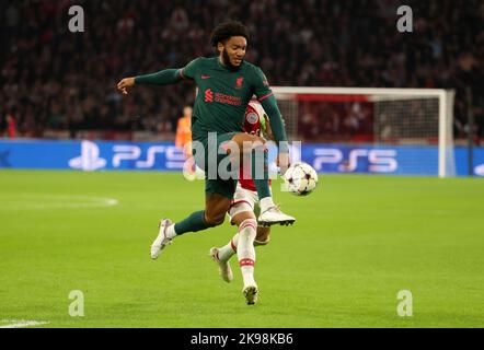 Joe Gomez de Liverpool lors de la Ligue des champions de l'UEFA, Group A football match entre Ajax Amsterdam et le FC de Liverpool sur 26 octobre 2022 à l'arène Johan Cruijff à Amsterdam, pays-Bas - photo Jean Catuffe / DPPI Banque D'Images