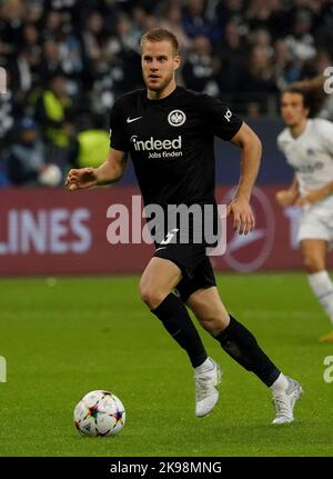 Francfort, Allemagne. 26th octobre 2022. 26 octobre 2022, Deutsche Bank Park, Francfort, Ligue des champions, Eintracht Frankfurt vs Olympique Marseille, dans la photo Hrvoje Smolcic (Francfort) crédit: dpa/Alamy Live News Banque D'Images