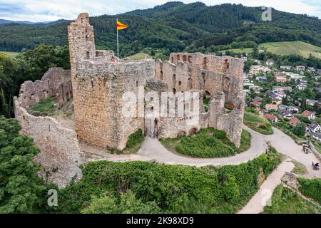 Burgruine Schlossberg, Staufen, Baden, Forêt Noire, Allemagne Banque D'Images