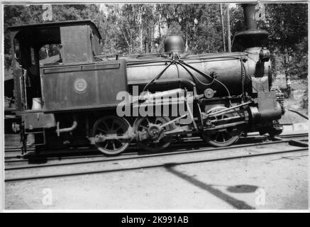 Norsholm - Västervik - Hultsfreds Railways, NVHJ Lok 4. Banque D'Images