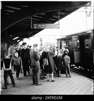 Voyage en train historique de Stockholm à Göteborg pour l'inauguration du train 62. SJ B 3 « Prince August ». KHJ CD 13 Banque D'Images