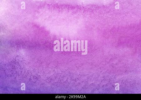 Image de dégradé d'aquarelle violet et rose. Papier texturé d'arrière-plan aquarelle abstrait Banque D'Images
