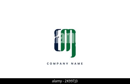 AM, ma lettres abstraites logo Monogram Illustration de Vecteur