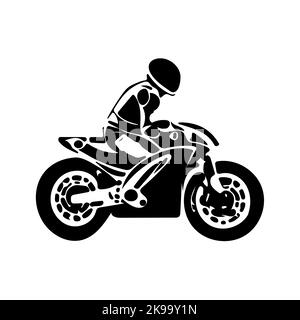 Logo de moto vectoriel. Grand logo moto. Logo moto. Illustration de Vecteur