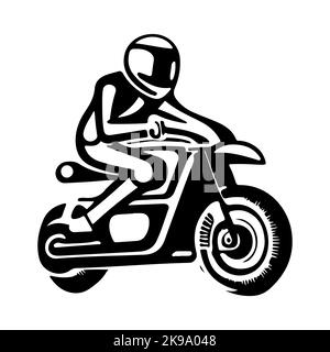 Logo de moto vectoriel. Grand logo moto. Logo moto. Illustration de Vecteur