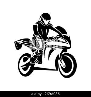 Logo de moto vectoriel. Grand logo moto. Logo moto. Illustration de Vecteur