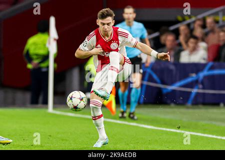 Amsterdam, pays-Bas - 26 octobre 2022, Francisco Conceicao d'Ajax lors de la Ligue des champions de l'UEFA, Group A football match entre Ajax et Liverpool sur 26 octobre 2022 au Johan Cruijff Arena d'Amsterdam, pays-Bas - photo: Marcel Ter Bals/DPPI/LiveMedia Banque D'Images