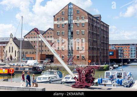 Victoria Basin, Gloucester Docks, Gloucester, Gloucestershire, Angleterre, Royaume-Uni Banque D'Images