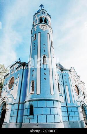 Eglise de Saint Elizabeth communément appelée Église bleu à Bratislava, Slovaquie Banque D'Images