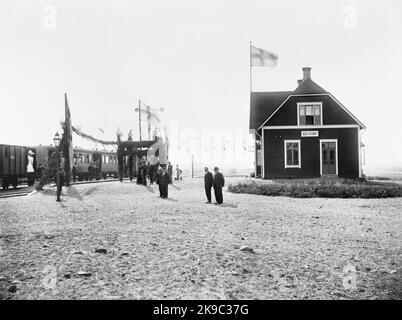 Inauguration. Varberg - chemin de fer Ätrans. Wbäj Banque D'Images