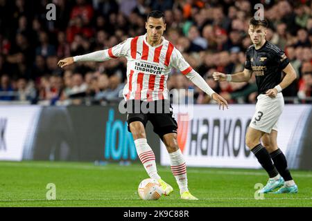 Eindhoven, pays-Bas. 27th octobre 2022. Anwar El Ghazi du PSV Eindhoven lors du match du groupe A - UEFA Europa League entre le PSV Eindhoven et l'Arsenal FC au stade Philips sur 27 octobre 2022 à Eindhoven, pays-Bas (photo de Broer van den Boom/Orange Pictures) Credit: Orange pics BV/Alay Live News Banque D'Images