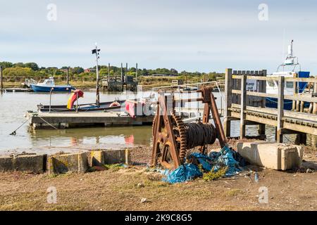 Port de Southwold sur la rivière Blyth depuis North Side, Suffolk 2022 Banque D'Images