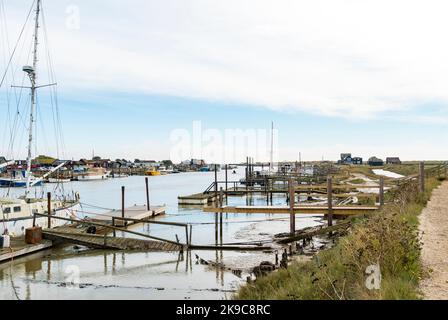 Vue sur la rivière Blyth Southwold port Suffolk 2022 Banque D'Images