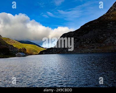 Lyn Ogwen, parc national de Snowdonia Banque D'Images