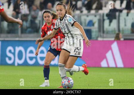 Turin, Italie. 27th octobre 2022. Julia Grosso (Juventus Women) pendant Juventus Women vs Olympique Lyonnais, Ligue des champions de l'UEFA matchs de football des femmes à Turin, Italie, 27 octobre 2022 crédit: Agence de photo indépendante/Alamy Live News Banque D'Images