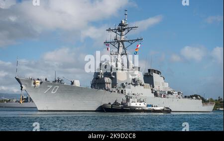 Destroyer de missile guidé USS Hopper (DDG-70) (États-Unis Marine Banque D'Images